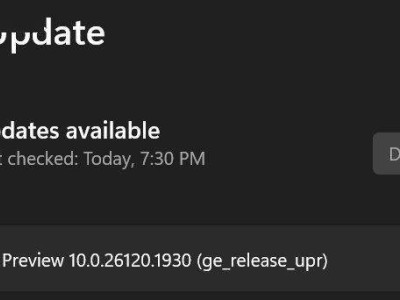 微软Win11 Dev 26120.1930预览版上线：新字体