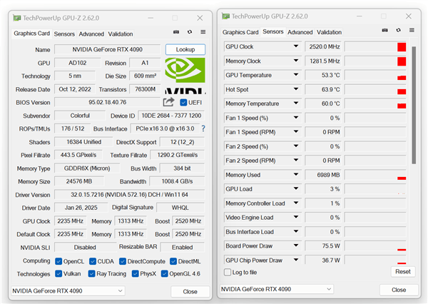 GPU-Z新版上线，RTX 50系列获支持，热点温度数据不再显示